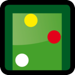 grafic icon carom three cushion